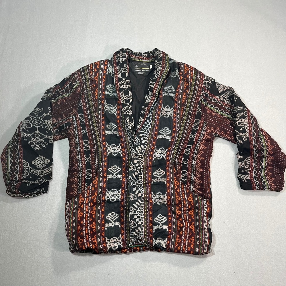 Synergy Quilted Jacket Tapestry‎ Print Artsy Boho Hippie Bohemian Small
